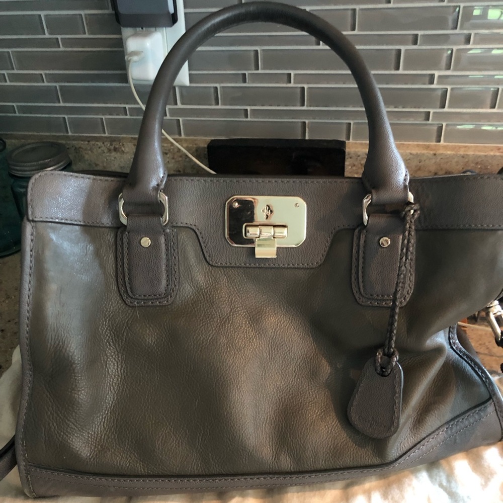 Cole Haan gray purse - Picture 1 of 5